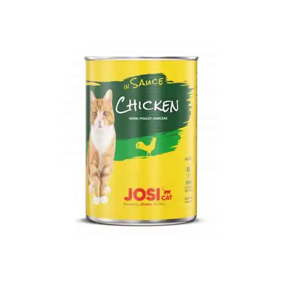 Josicat Chicken in Sauce - консерва за котки с пиле в сос, 3 бр. х 415 гр.