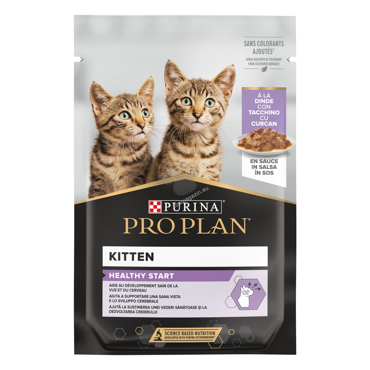 Purina Pro Plan Kitten Healthy Start Turkey - пауч за котенца, с пуешко в сос