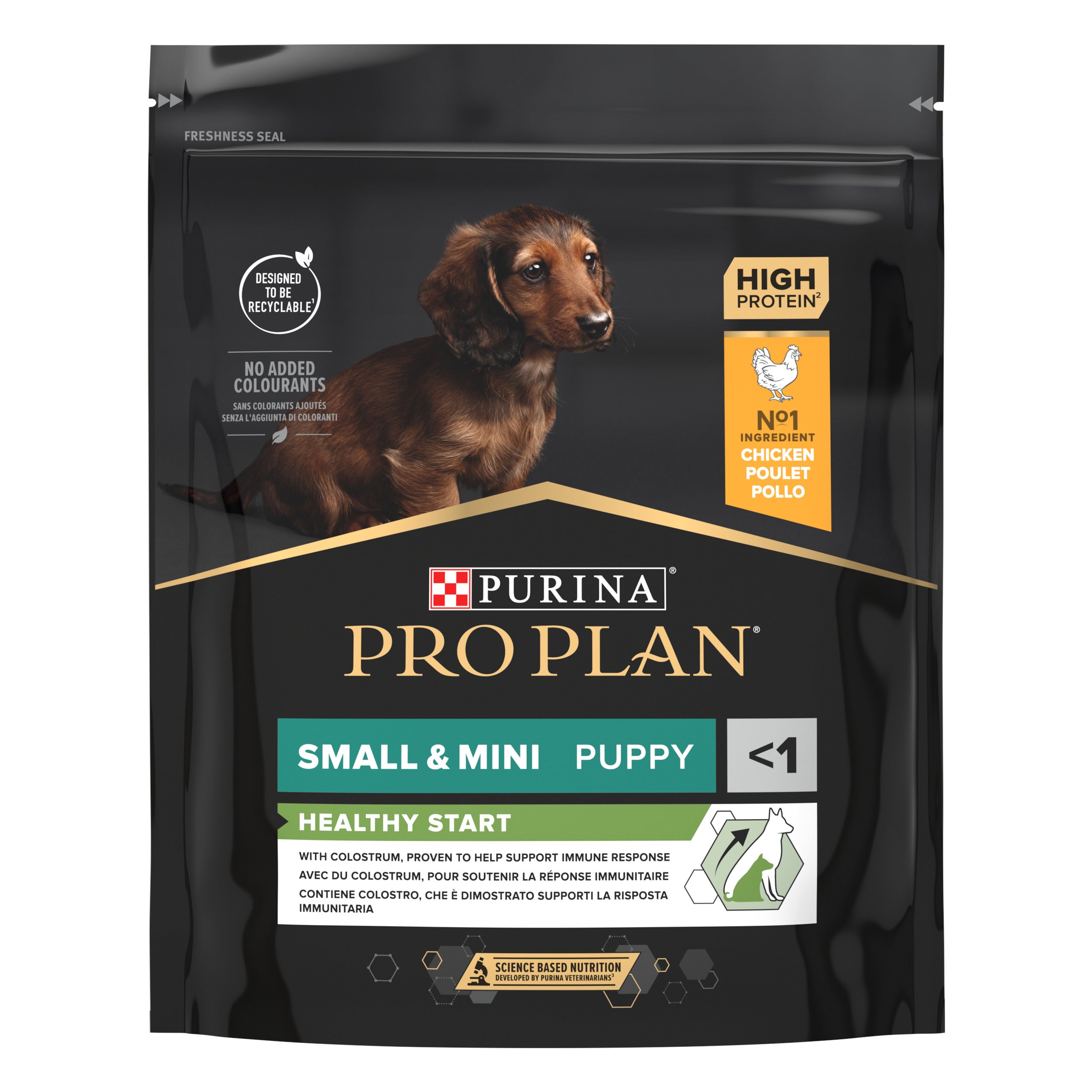 Purina Pro Plan Small & Mini Puppy Healthy Start Chicken - храна за кученца мини и малки породи до 10 кг., до 12 месеца, с пиле