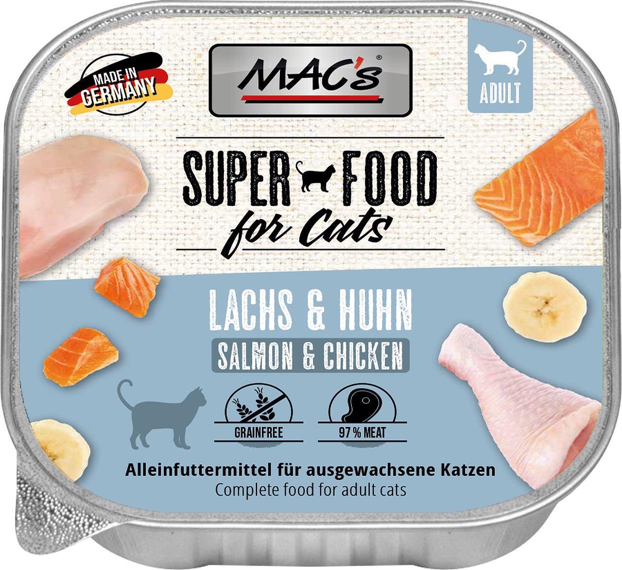 Mac's s Cat Adult Salmon Chicken Banana - пастет за котки със сьомга, пиле и банан