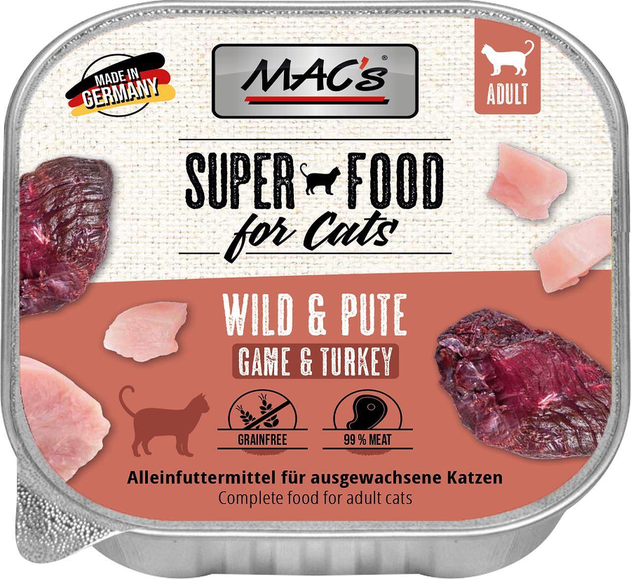 Mac's s Cat Adult Game Turkey - пастет за котки с дивеч и пуйка