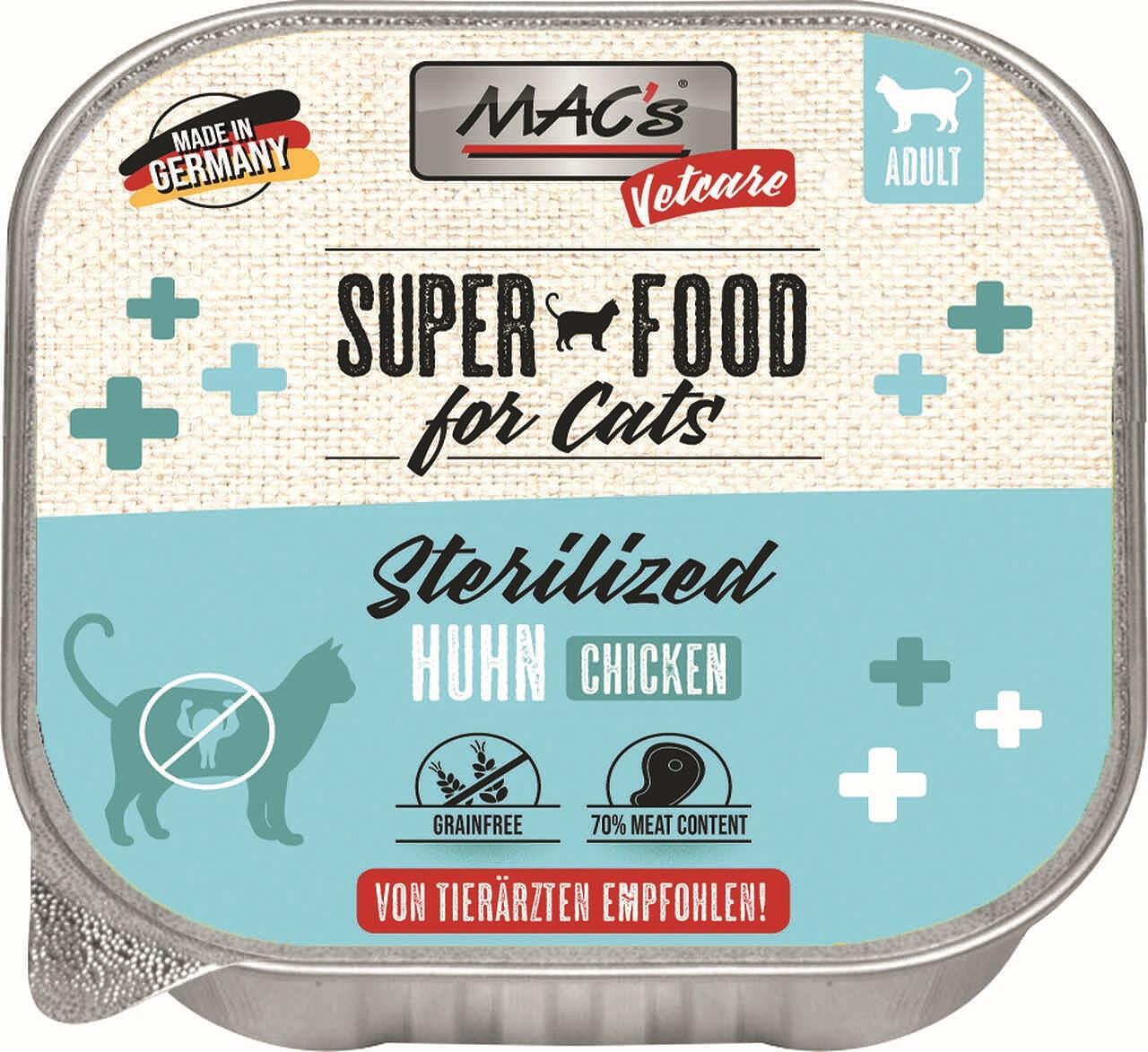 Mac's s Cat Adult Sterilised Chicken - пастет за кастрирани котки с пиле