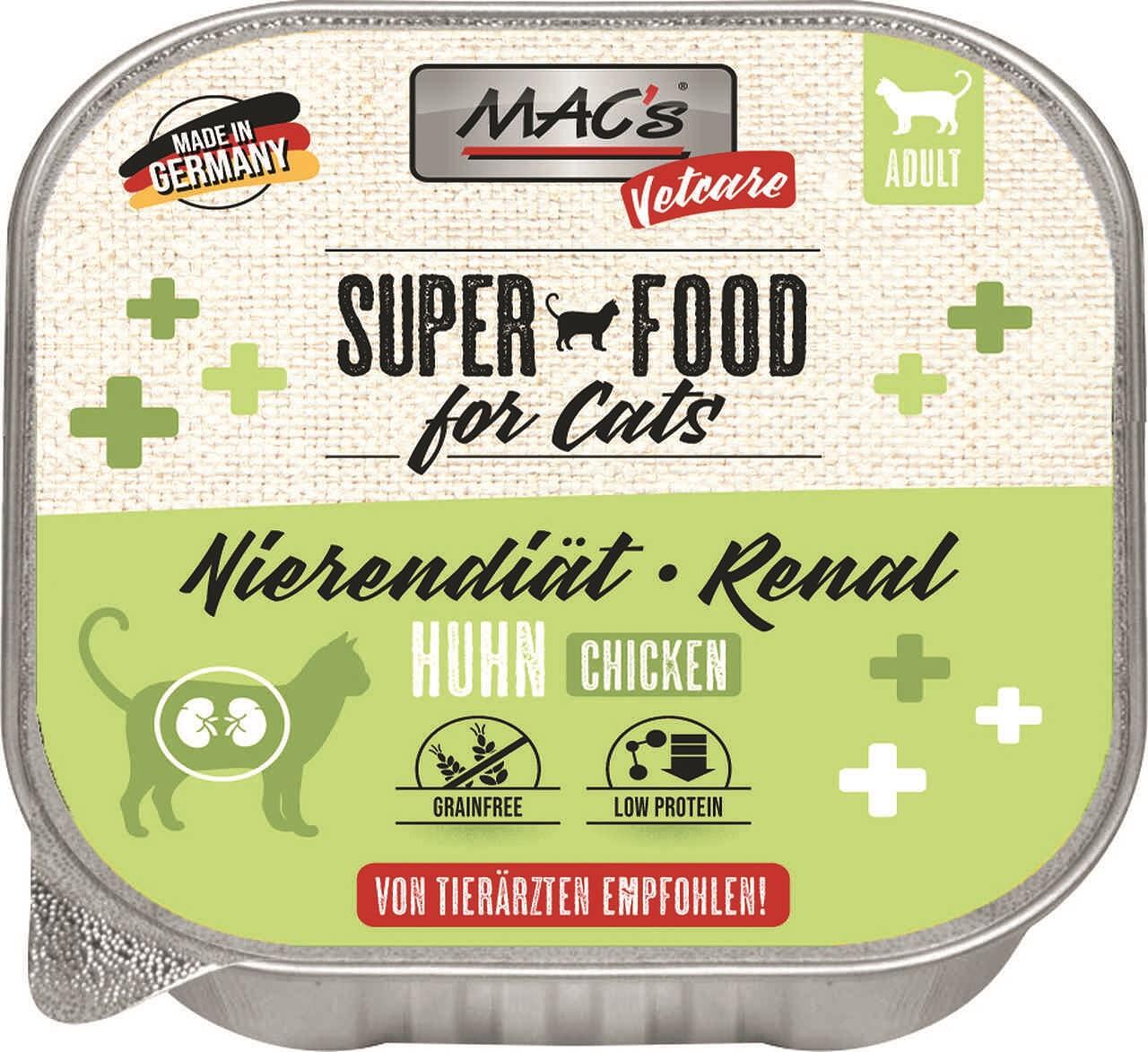 Mac's s Cat Adult Renal Chicken - пастет за котки с бъбречни проблеми с пиле