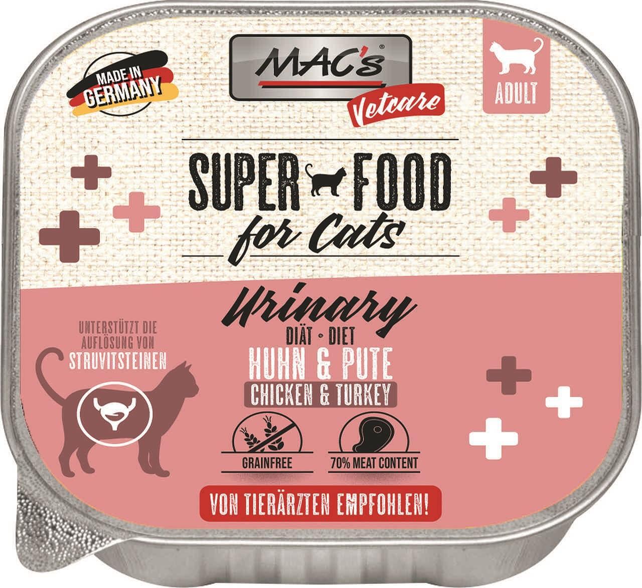 Mac's s Cat Adult Urinary Chicken Turkey - пастет за котки с уринарни проблеми с пиле и пуйка