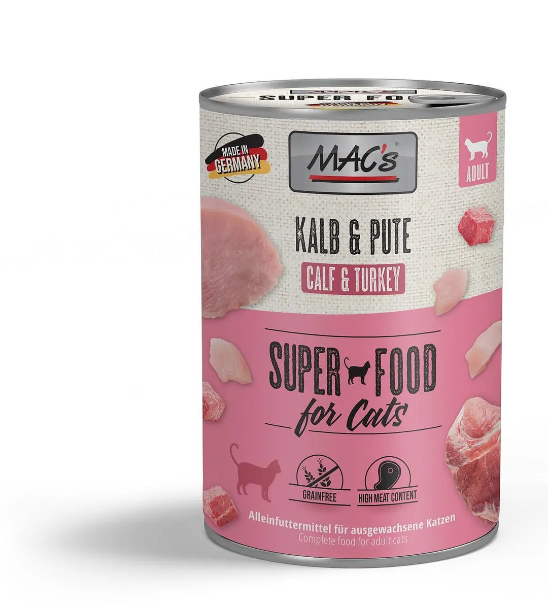 Mac's s Cat Adult Beef Turkey - храна за котки с телешко месо й пуйка