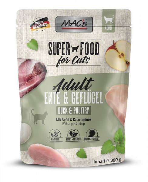 Mac's s Cat Adult Duck Poultry - пауч за израснали котки с патица и птиче месо