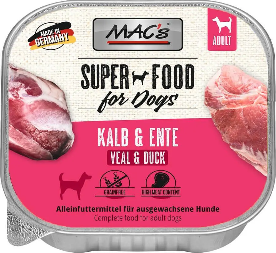 Mac's s Dog Adult Beef Duck - пастет за кучета с телешко и патица