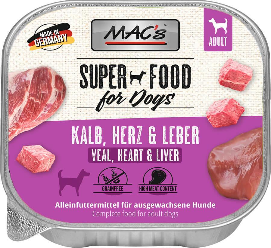 Mac's s Dog Adult Veal, Heart & Liver - пастет за кучета с телешко, сърца и черен дроб