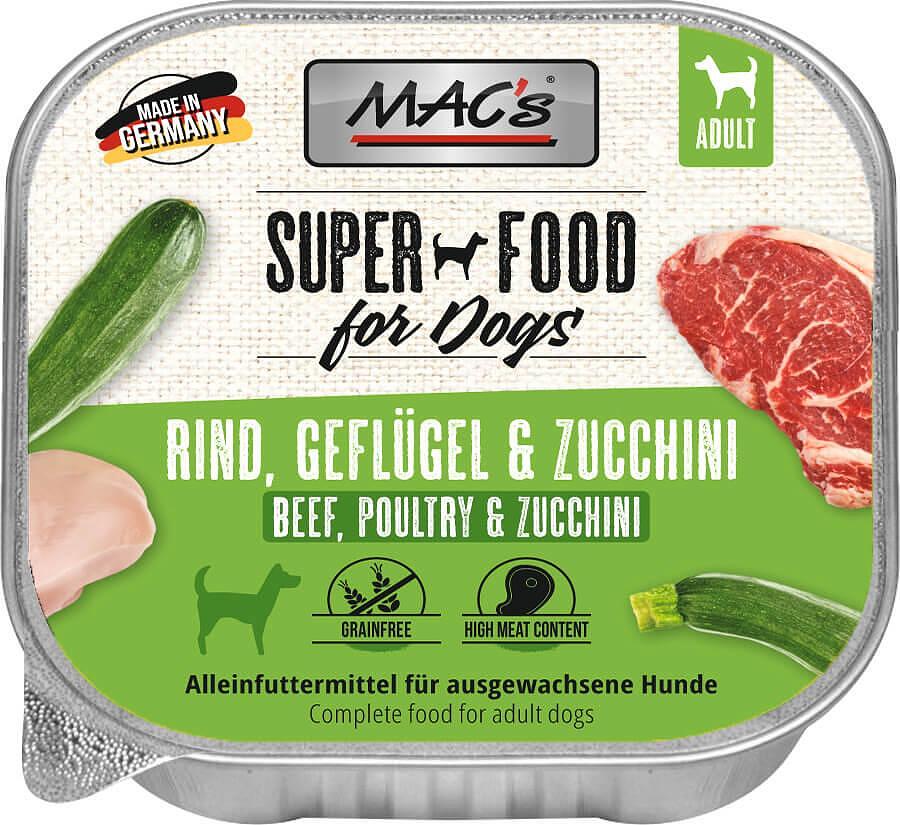 Mac's s Dog Adult Beef Poultry Zucchini - пастет за кучета с телешко, птиче и тиквички