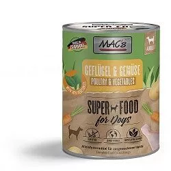 Mac's s Dog Adult Poultry Vegetables - храна за кучета с птиче месо и зеленчуци, 3 бр. х 800 гр.