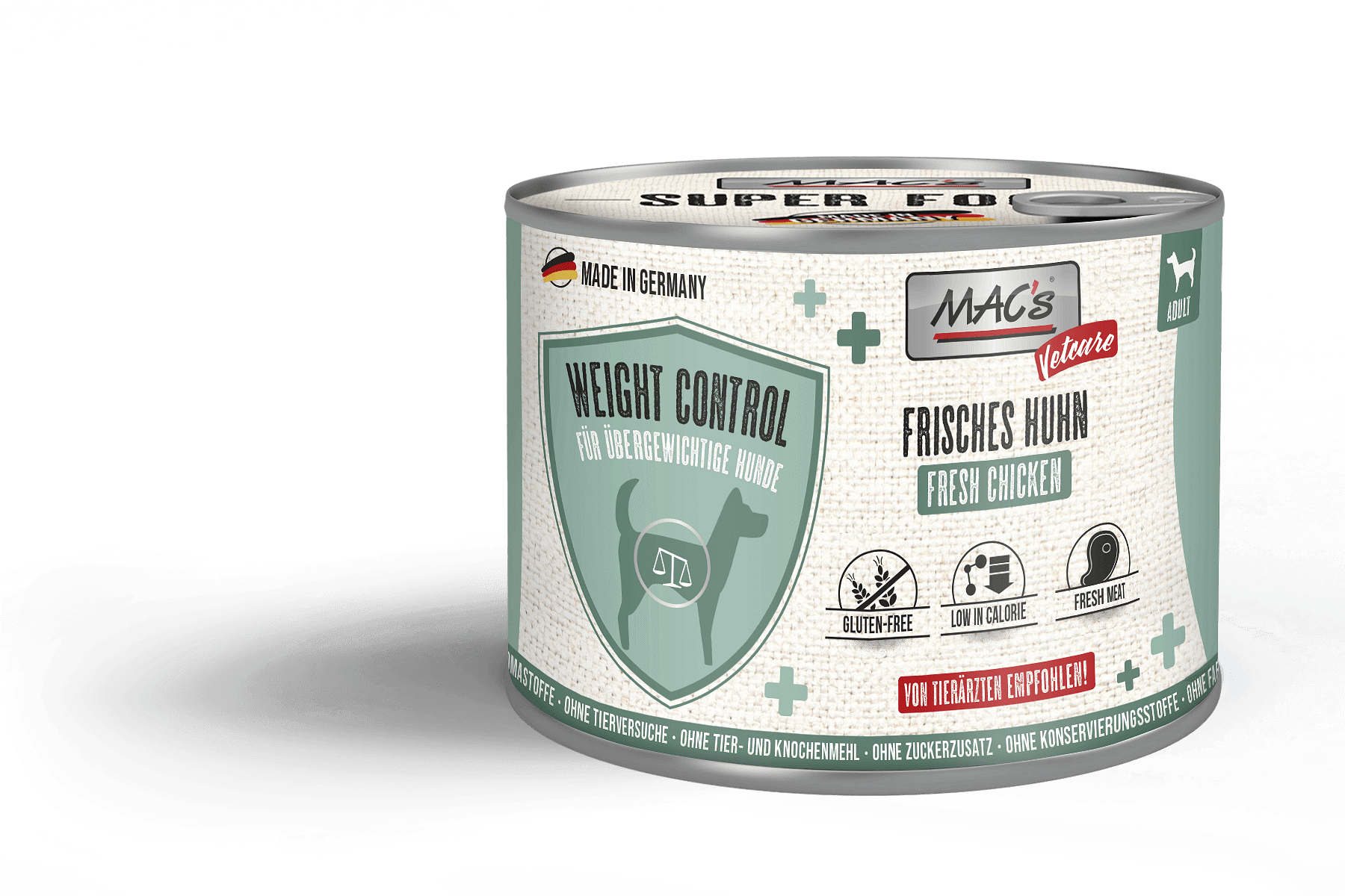 Mac's s Dog VetCare Weight Control - храна за кучета за контрол на теглото с пиле, 5 бр. х 200 гр.