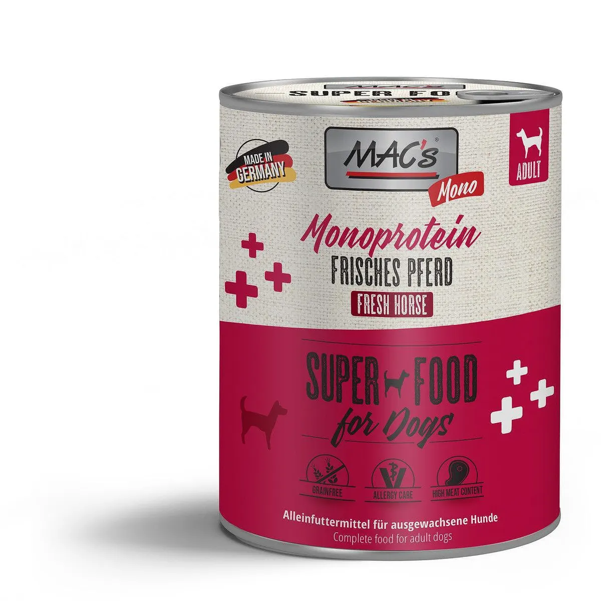 Mac's s Dog Adult Monoprotein Horse - храна за чувствителни кучета с конско месо