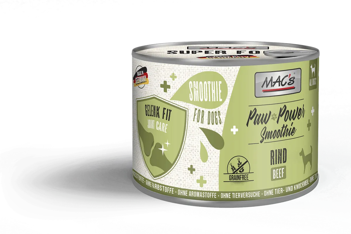 Mac's s Dog Paw Power Smoothie Beef Joint Care - смути за кучета за подобряване на подвижността с говеждо