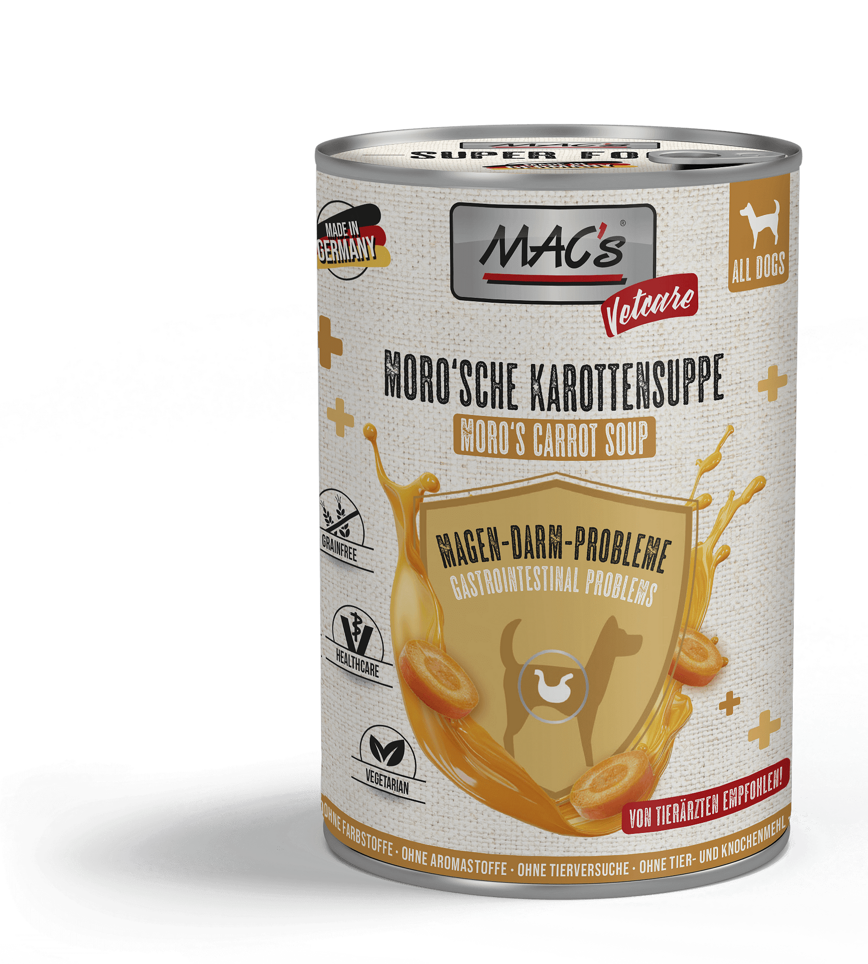 Mac's s Dog VetCare Moro Carrot Soup - супа за кучета с раздразнен стомах с моркови, 3 бр. х 400 гр.