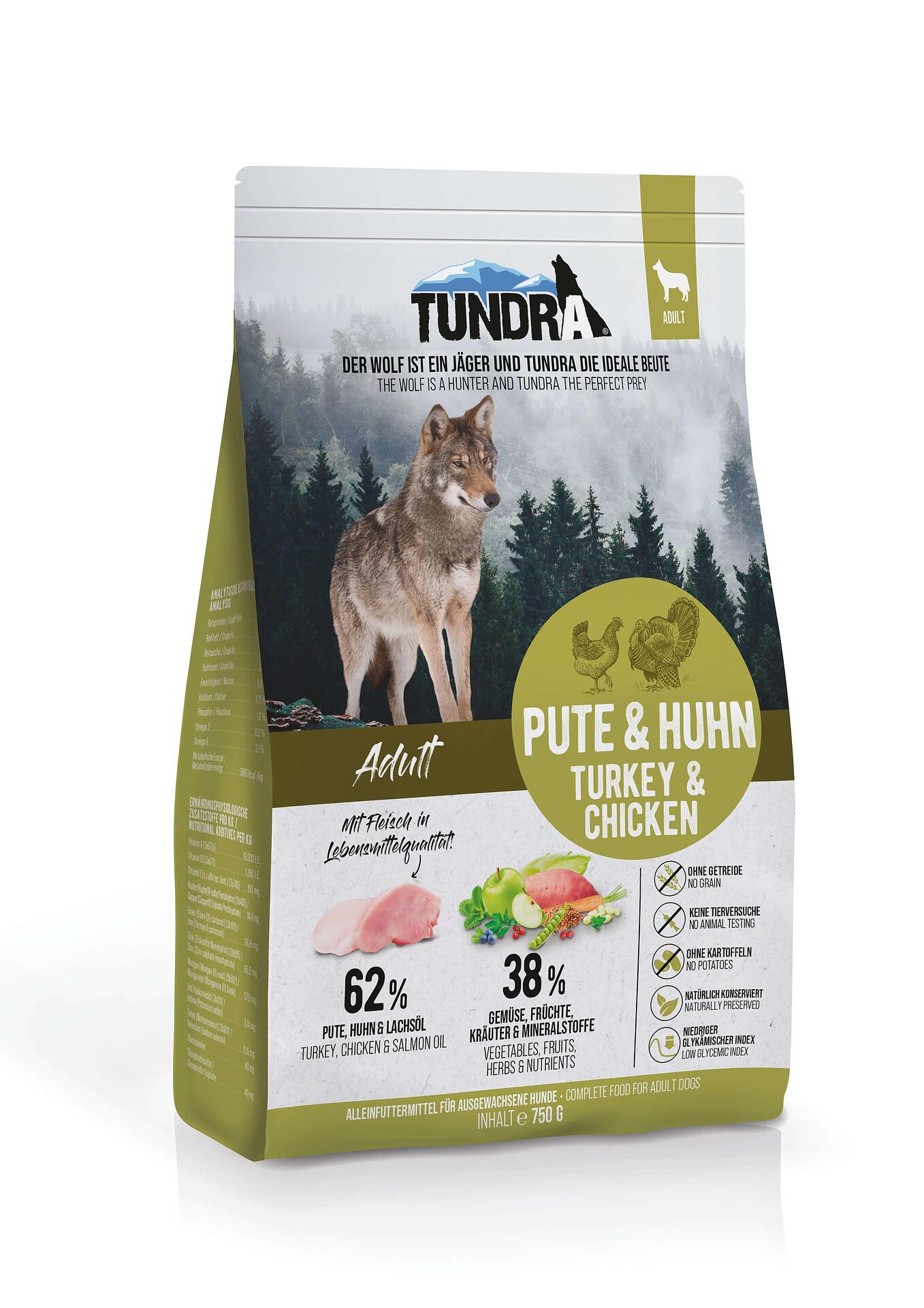 Tundra Adult Turkey, Chicken -  храна за кучета всички породи с пуйка и пиле