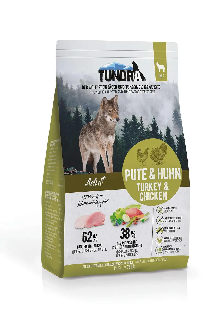 Tundra Adult Turkey, Chicken -  храна за кучета всички породи с пуйка и пиле