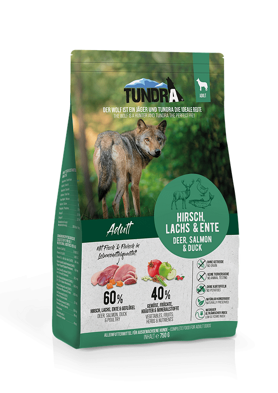 Tundra Adult Reindeer, Salmon, Duck - храна за кучета всички породи с елен, сьомга и патица