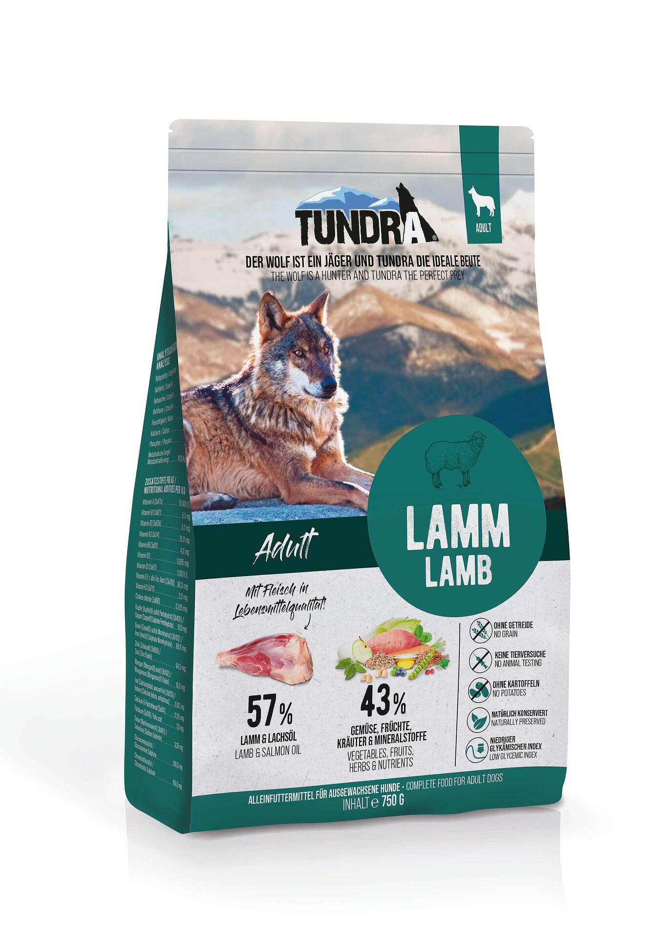 Tundra Adult Lamb - храна за кучета всички породи с агне