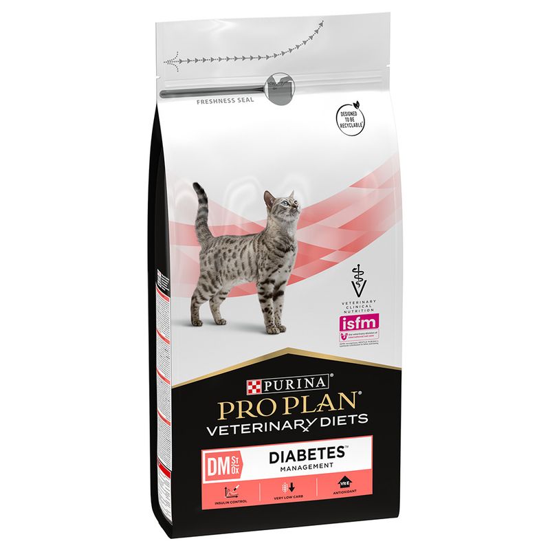 Purina Pro Plan Veterinary Diets Feline DM ST/OX Diabetes Management - лечебна храна за котки с диабет