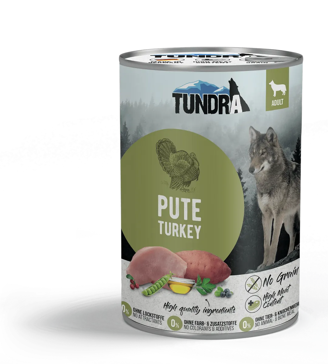 Tundra Turkey - храна за израснали кучета с пуйка, сладък картоф и боровинки