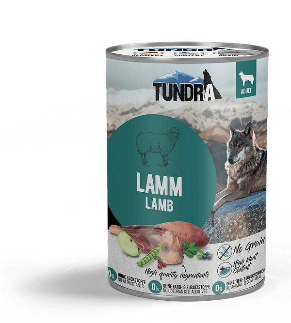 Tundra Lamb - храна за израснали кучета с агне