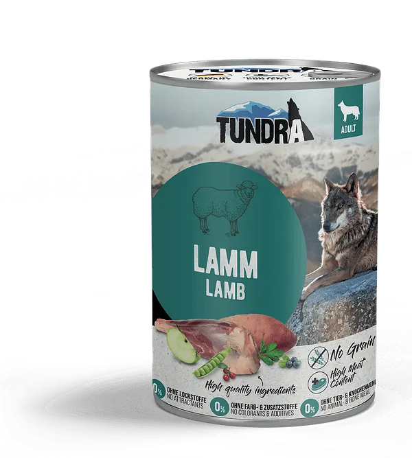 Tundra Lamb - храна за израснали кучета с агне
