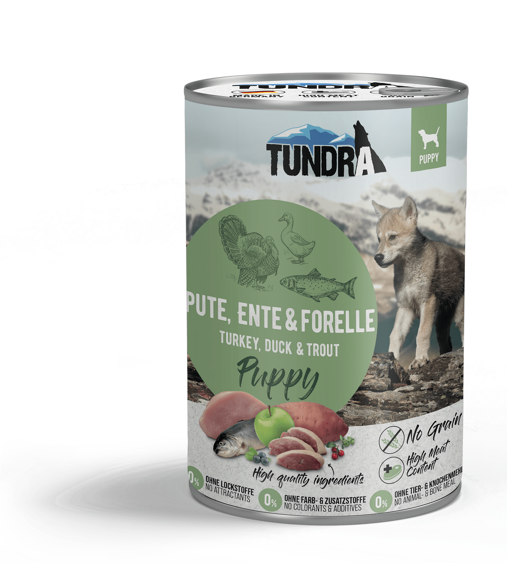 Tundra Puppy - храна за подрастващи кучета всички породи с пуйка, патица и пъстърва