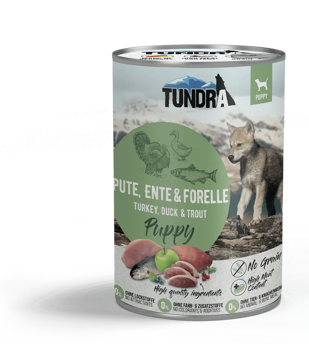 Tundra Puppy - храна за подрастващи кучета всички породи с пуйка, патица и пъстърва