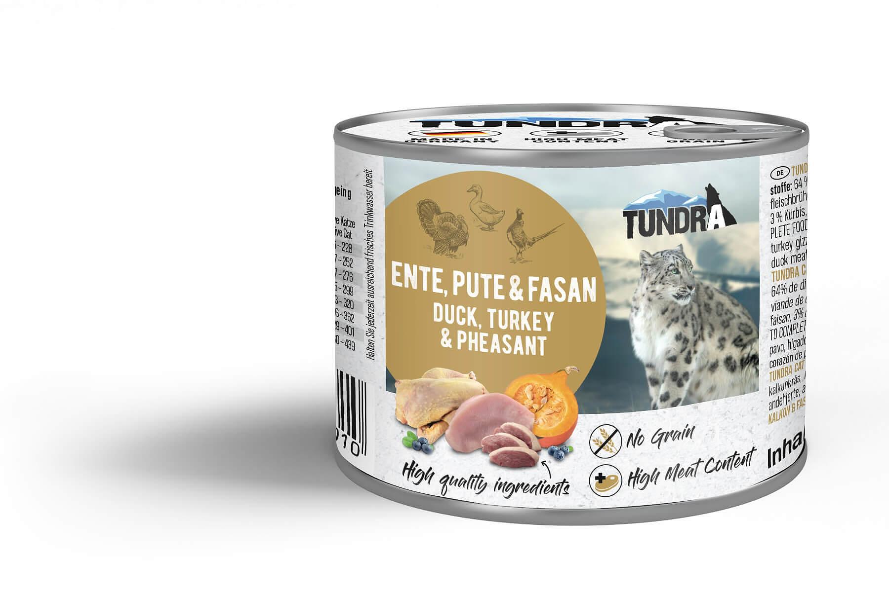 Tundra Cat with Duck, Turkey, Pheasant - храна за израснали котки с патешко, пуешко и фазан
