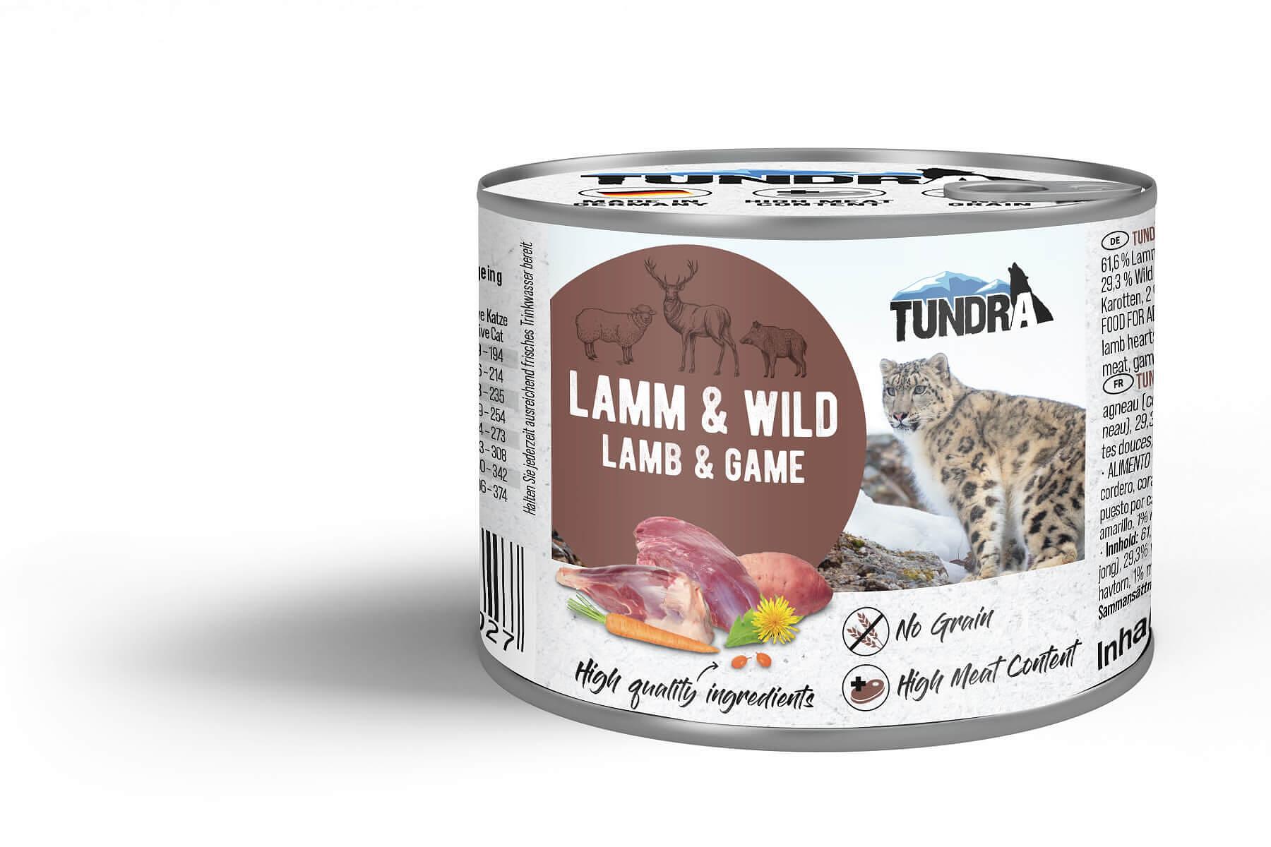 Tundra Cat with Lamb, Game - храна за израснали котки с агне и дивеч