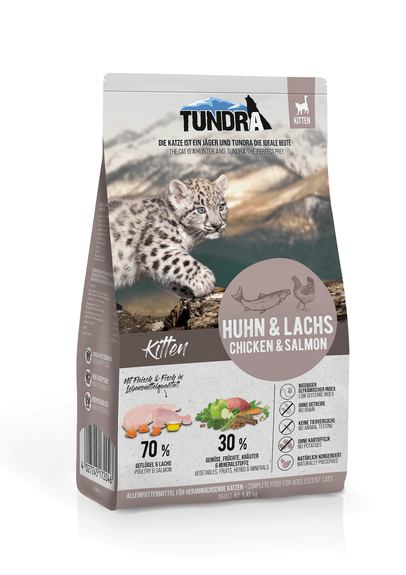 Tundra Kitten - храна за подрастващи котки до 1 година с пиле и сьомга