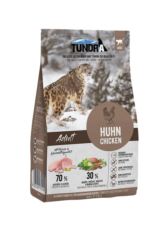 Tundra Adult Cat with Chicken - храна за израснали котки с пиле
