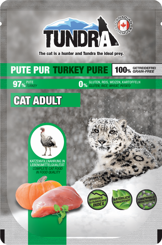 Tundra Cat Pouch with Turkey - пауч за изразнали котки с пуйка