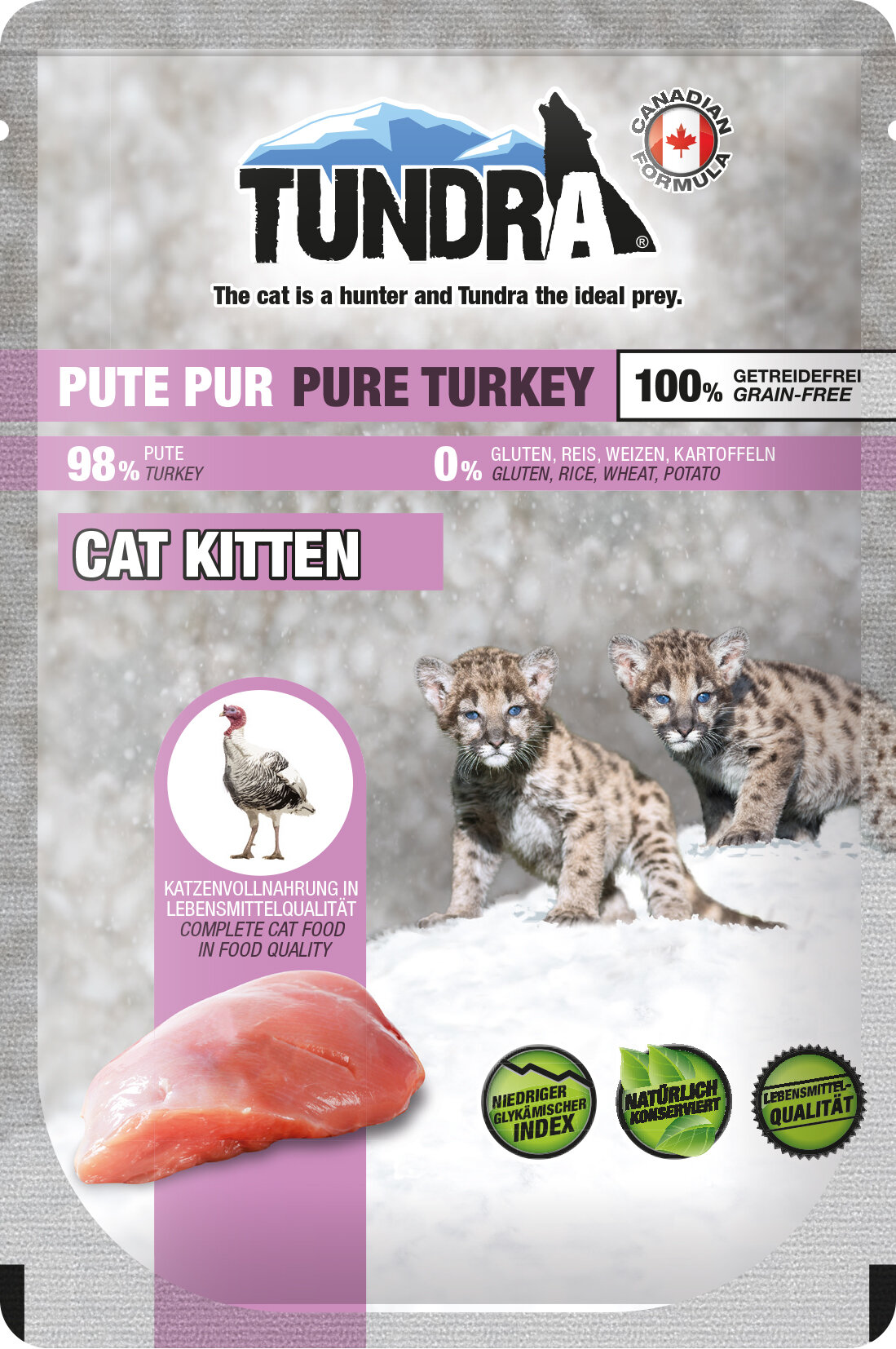 Tundra Kitten Pouch with Turkey - пауч за подрастващи котки с пуйка