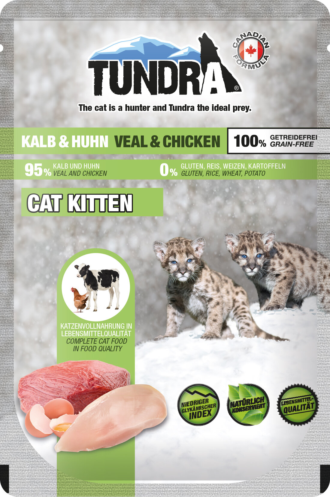 Tundra Kitten Pouch with Beef, Chicken - пауч за подрастващи котки с телешко и пиле