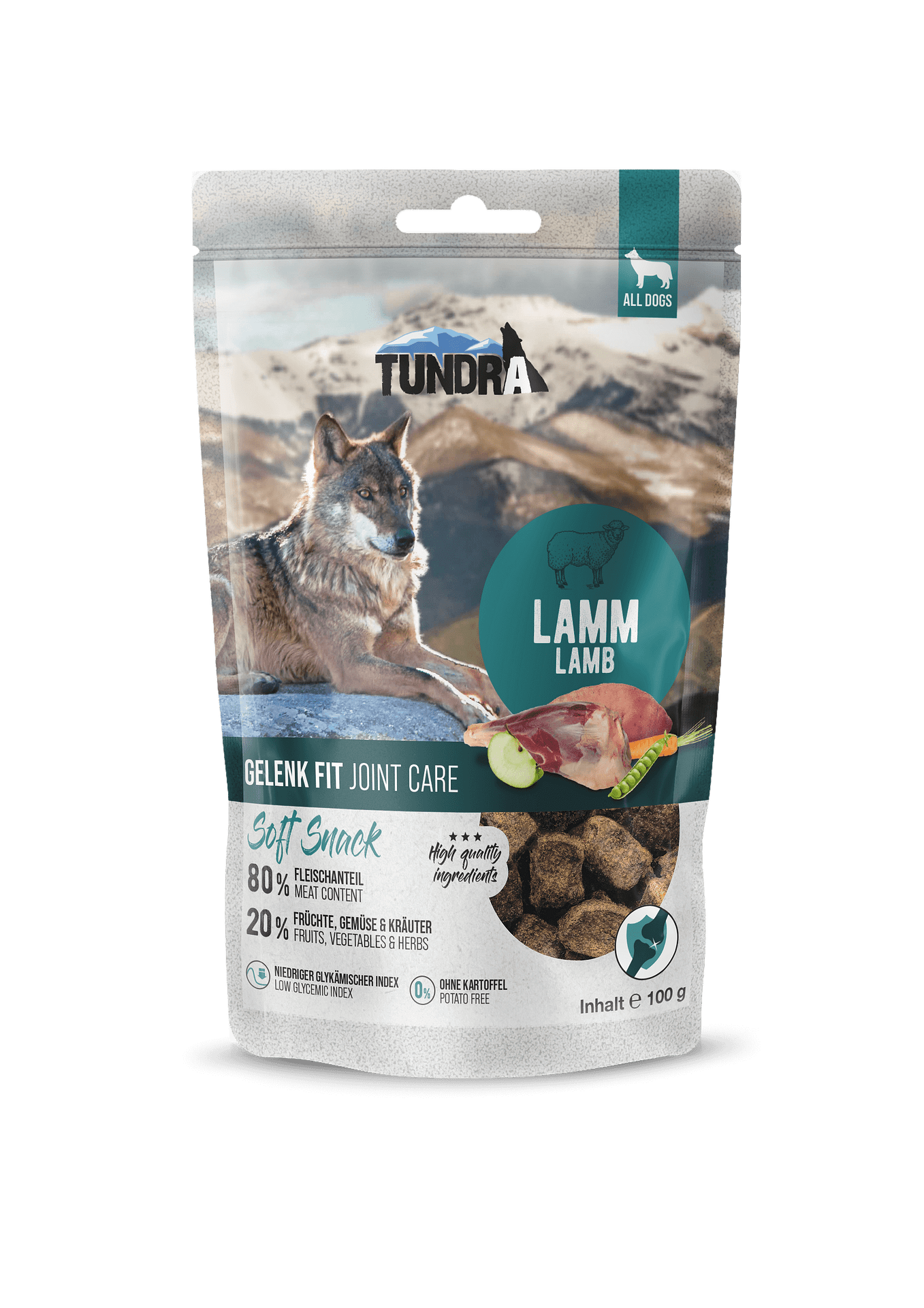 Tundra Dog Treats Lamb - лакомство за кучета за здрави стави с агне