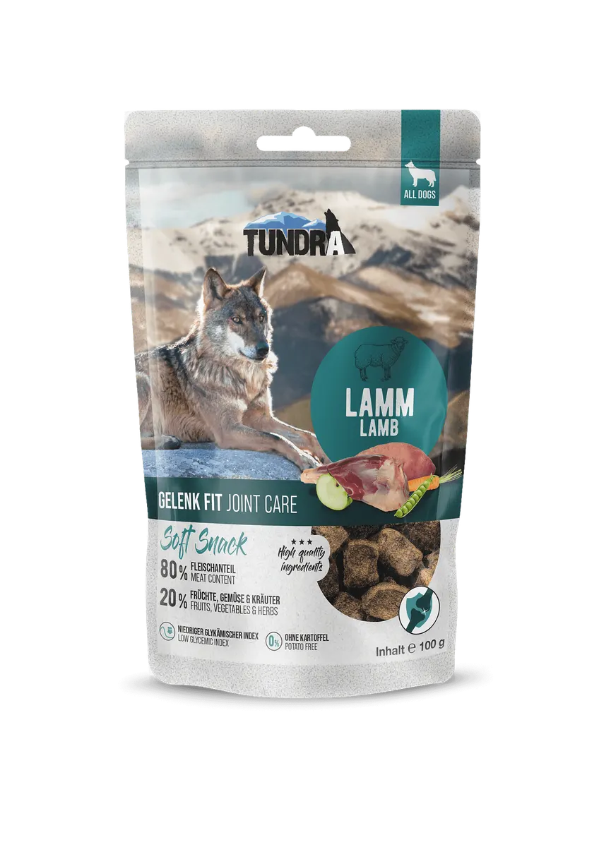 Tundra Dog Treats Lamb - лакомство за кучета за здрави стави с агне