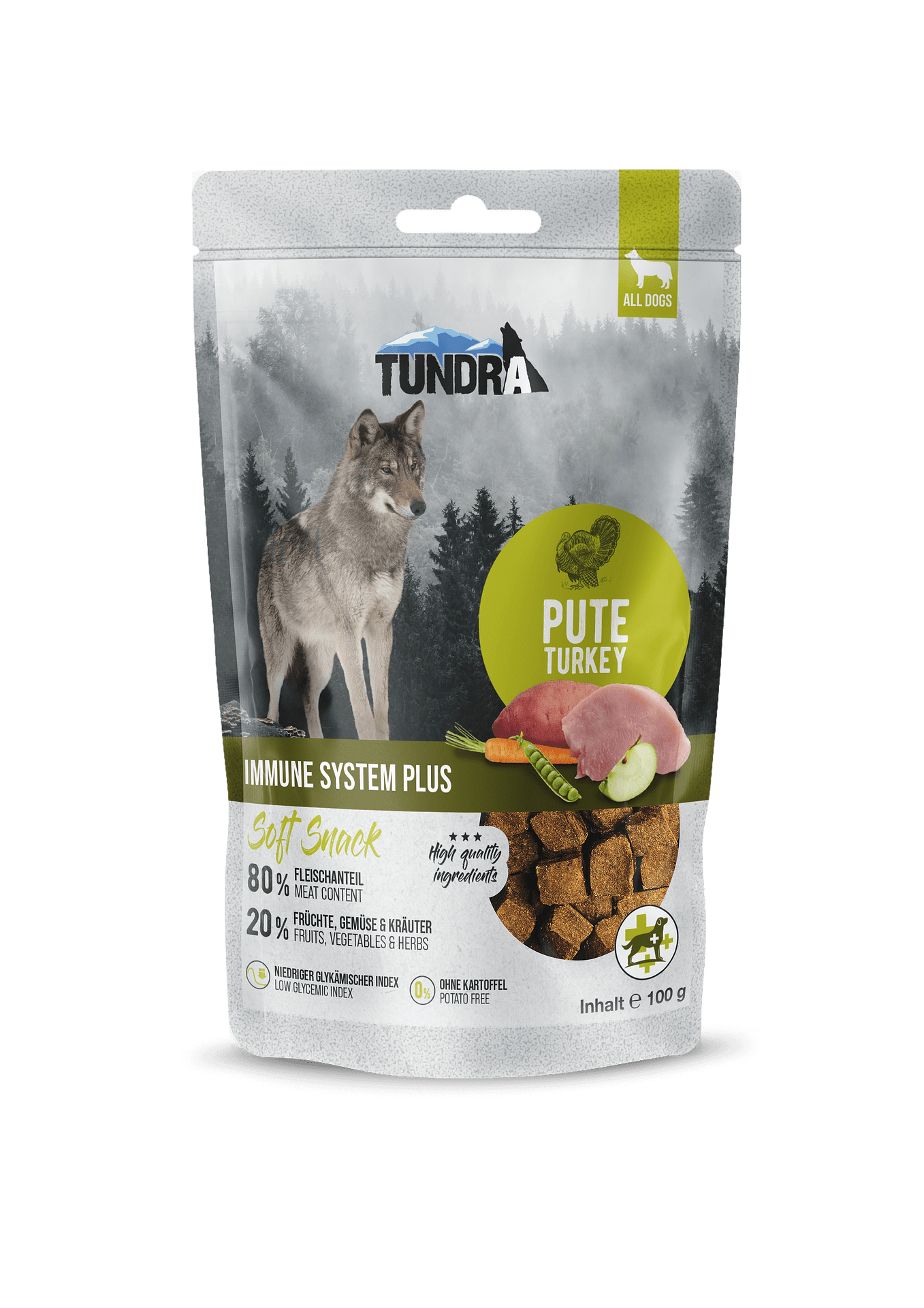 Tundra Dog Treats Turkey - лакомство за кучета за имунната система с пуйка