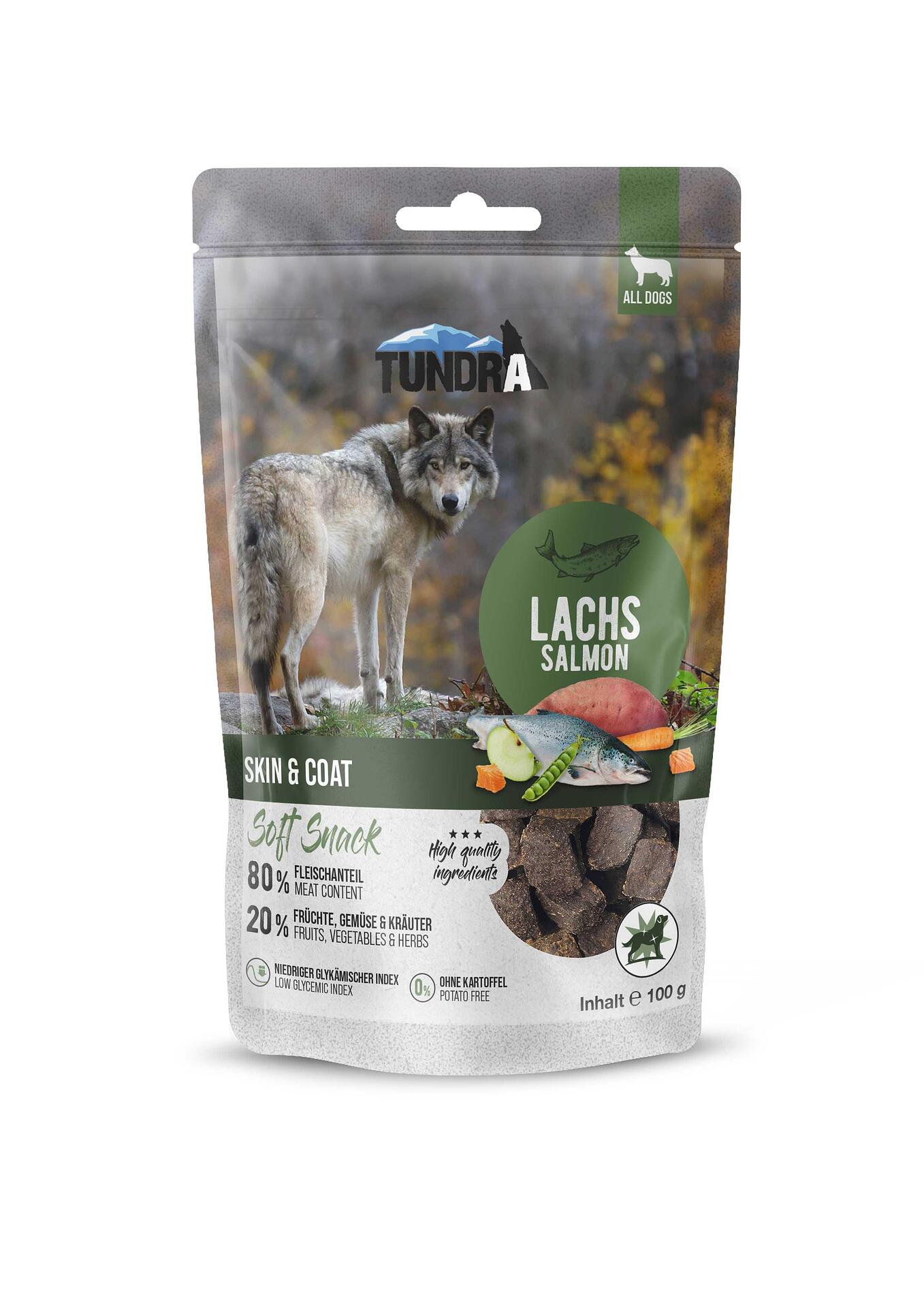 Tundra Dog Treats Salmon- лakomcтвo зa kyчeтa зa здpaвa koжa и koзинa cъc cьomгa
