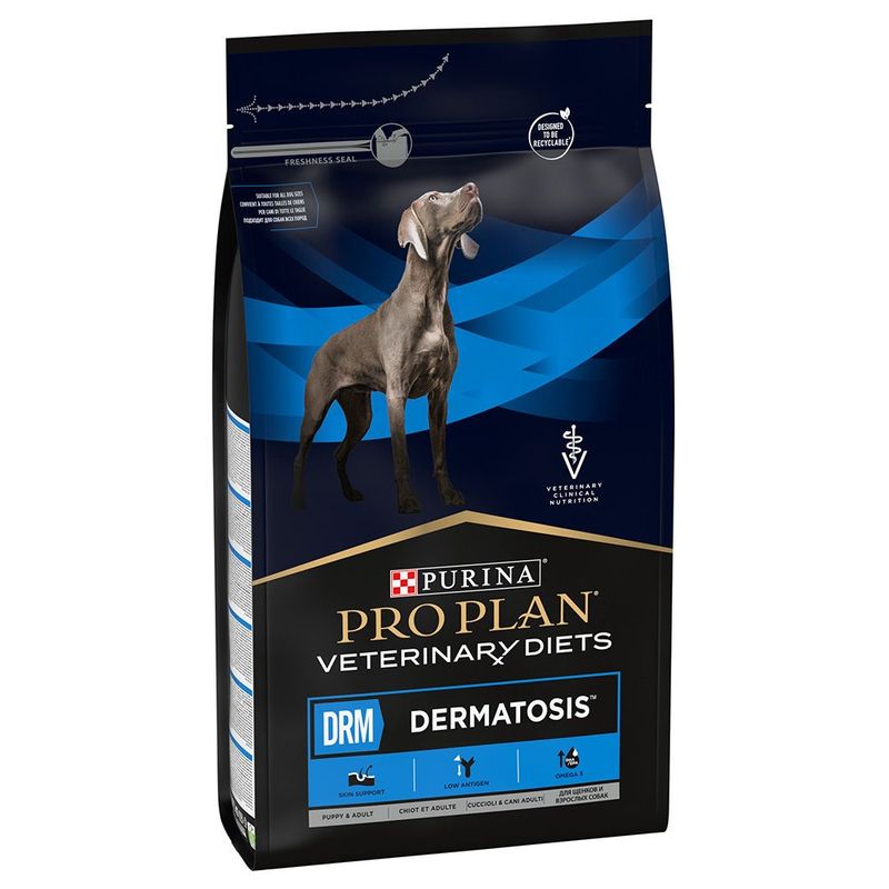 Purina Pro Plan Veterinary Diets DRM Dermatosis - лечебна храна за кучета при кожни заболявания
