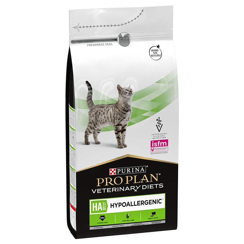 Purina Pro Plan Veterinary Diets Feline HA ST/OX Hypoallergenic - лечебна храна за котки с хранителни алергии