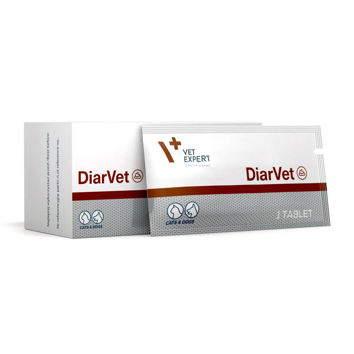 Vet Expert DiarVet Tablets - хранителна добавка за кучета и котки, подпомагаща лечението на диария
