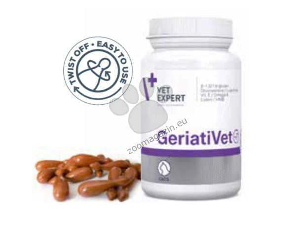 Vet Expert GeriatiVet Cat - хранителна добавка за възрастни котки с широк спектър на действие