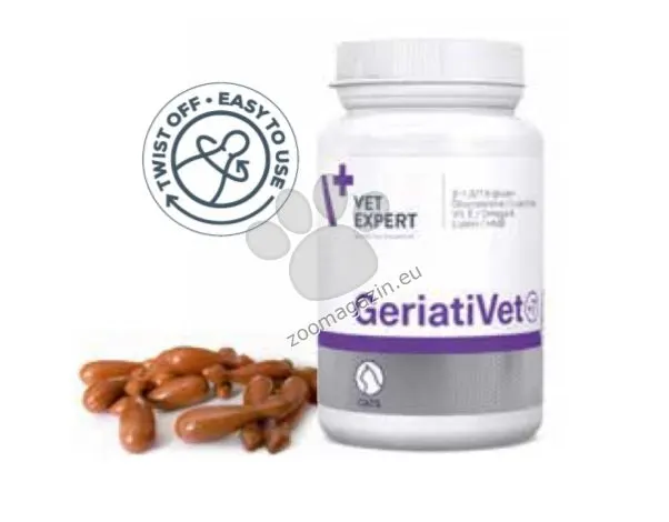 Vet Expert GeriatiVet Cat - хранителна добавка за възрастни котки с широк спектър на действие
