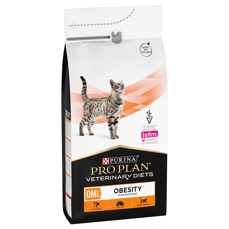 Purina Pro Plan Veterinary Diets Feline OM ST/OX Obesity Management - лечебна храна за котки с наднормено тегло