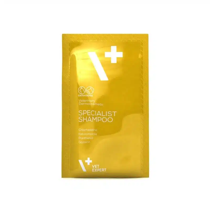 Vet Expert Specialist Shampoo Sachet - шампоан за кучета и котки, предразположени към бактериални или гъбични дерматити, саше 15 мл.