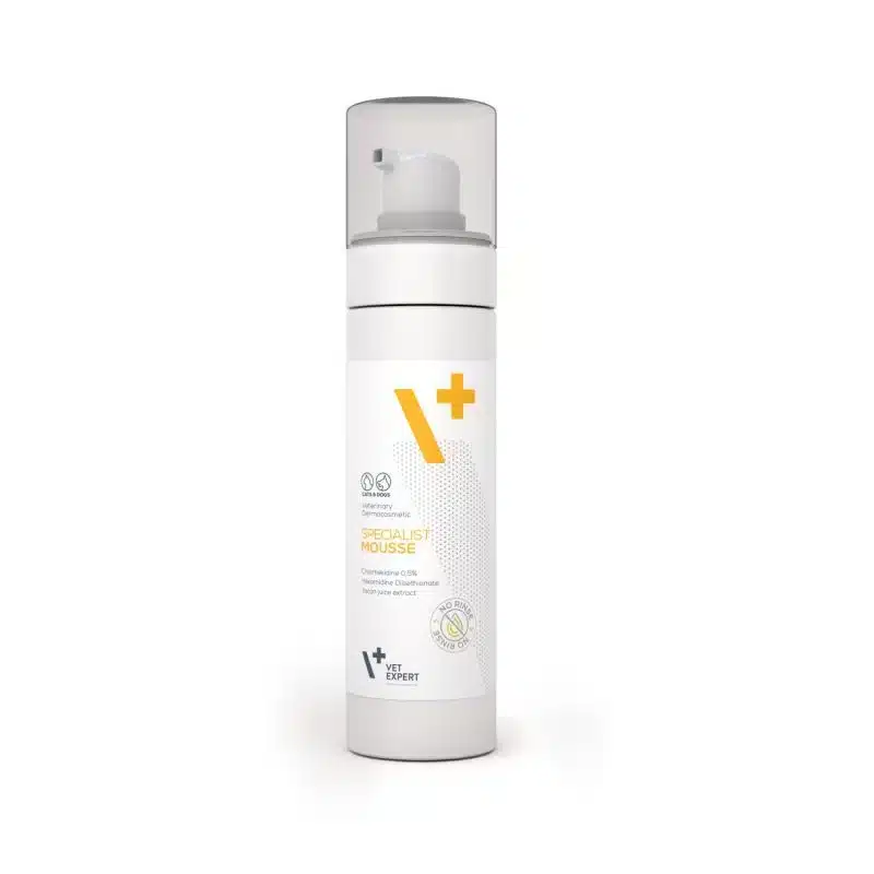 Vet Expert Specialist Shampoo - пенящ се шампоан за сухо къпане, за кучета и котки, склонни към бактериални или гъбични инфекции