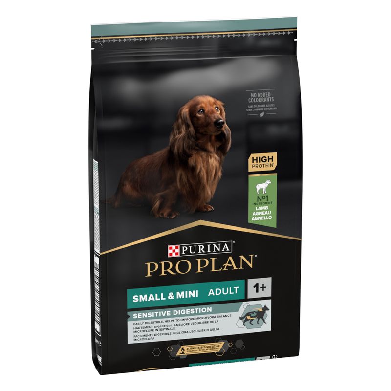 Purina Pro Plan Small & Mini Adult Sensitive Digestion Lamb - лесносмилаема храна за кучета мини и малки породи (1-10 кг.), над 12 месеца, с агнешко