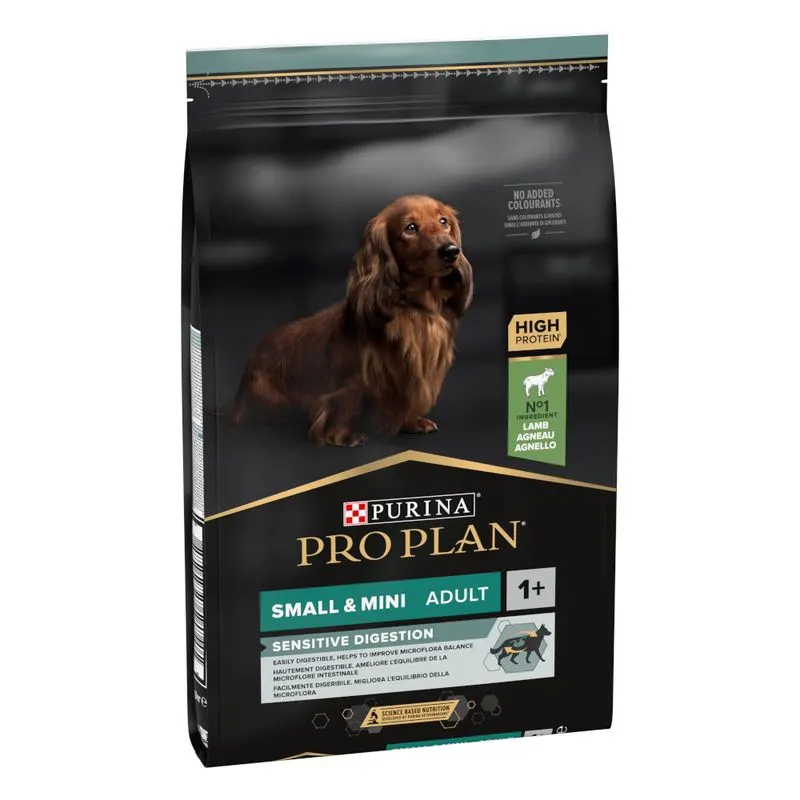 Purina Pro Plan Small & Mini Adult Sensitive Digestion Lamb - лесносмилаема храна за кучета мини и малки породи (1-10 кг.), над 12 месеца, с агнешко