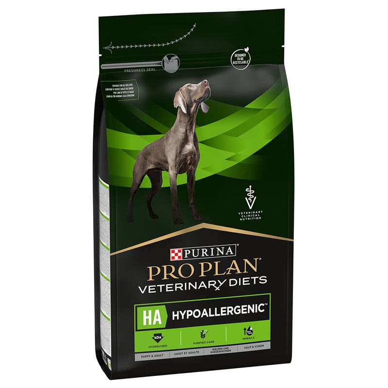 Purina Pro Plan Veterinary Diets HA Hypoallergenic - лечебна храна за кучета с хранителни алергии
